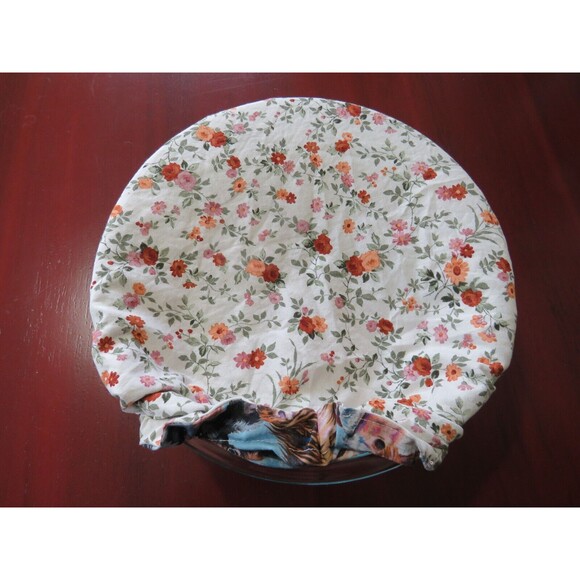 Kitchenaid Bowl Cover, Cows and Floral Reversible Mixer Cover - Picture 3 of 7